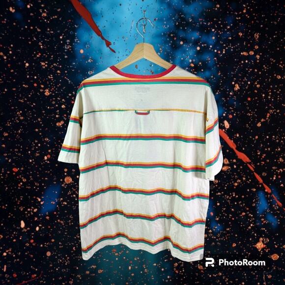 Our Universe NWT Stranger Things Women's 2X Chibi Demogorgon Striped T-Shirt - Picture 2 of 7